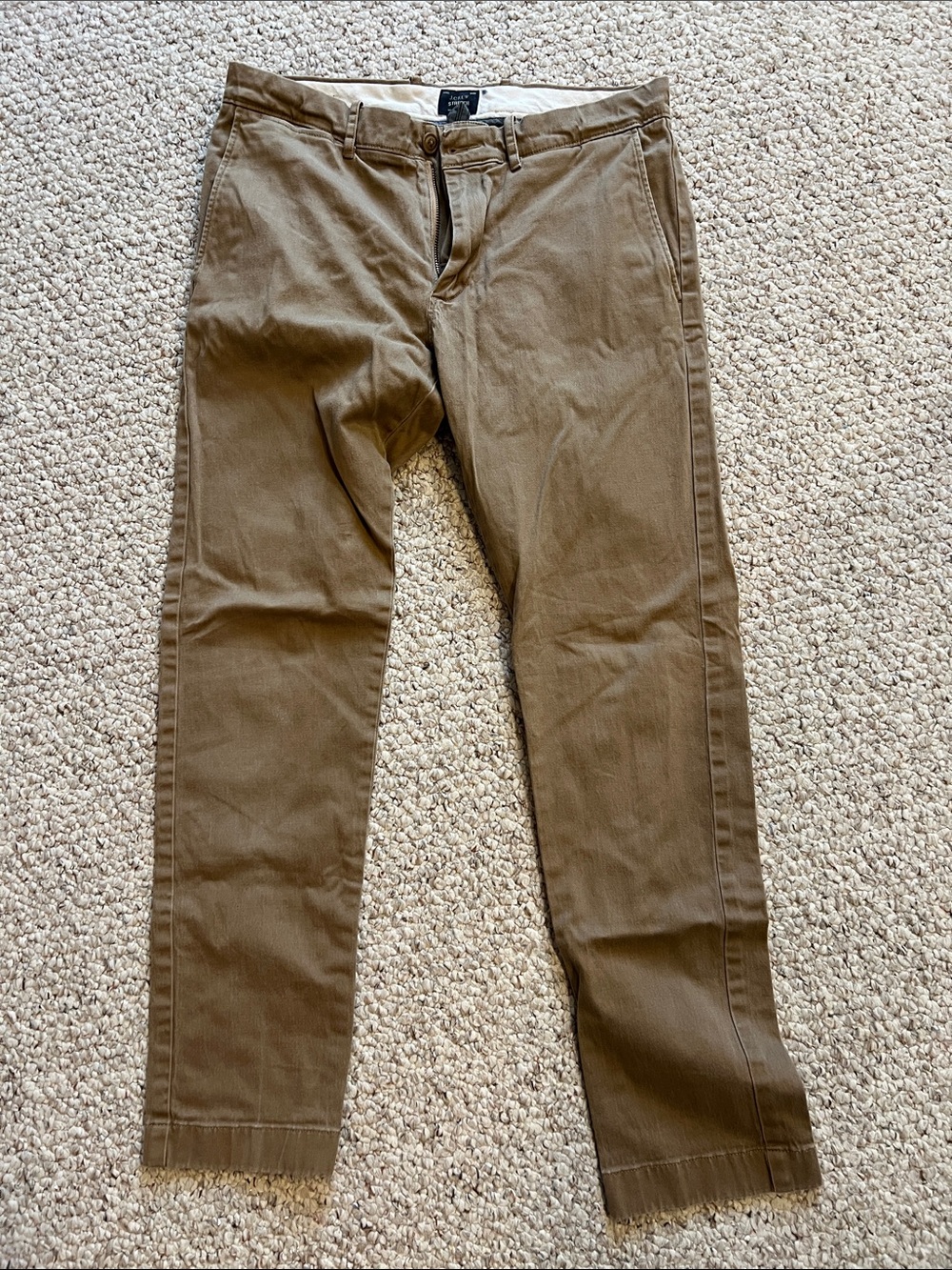 J. Crew Stretch Men's Brown Chino Pants